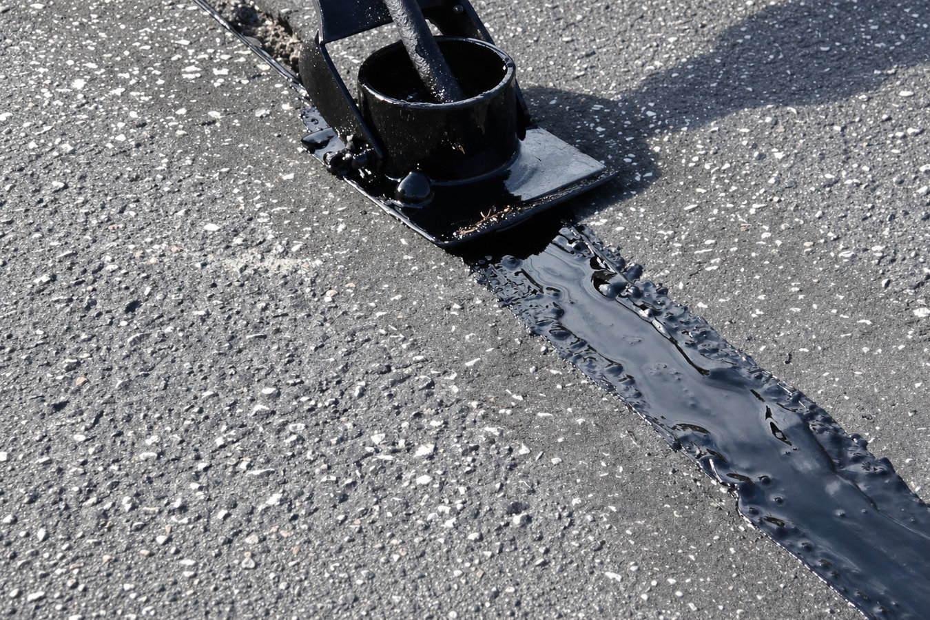 Asphalt crack sealing
